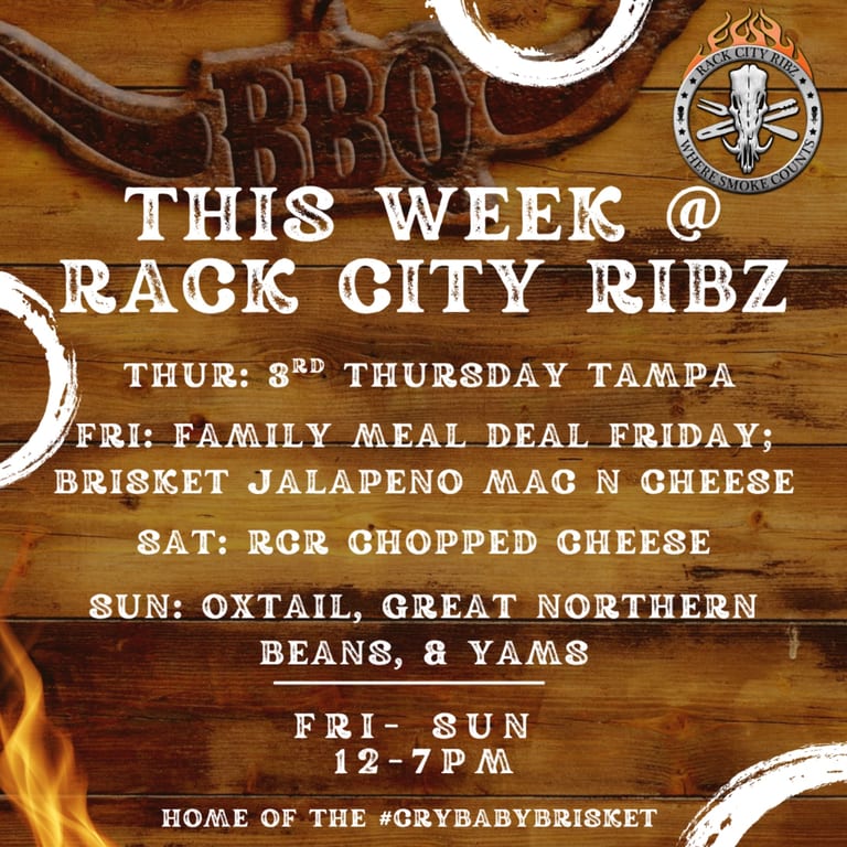 This Week at Rack City Ribz